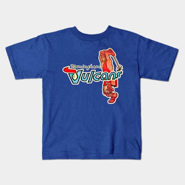 Birmingham Vulcans Football Kids T-Shirt by Kitta’s Shop